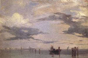 Richard Parkes Bonington View of the Lagoon near Venice (mk05) china oil painting image